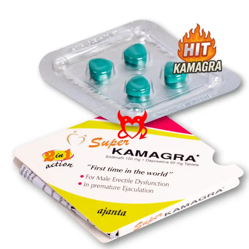 Kamagra Super tablete - kombinacija Sildenafila 100mg i Dapoksetina 60mg za rešavanje problema sa potencijom i preuranom ejakulacijom. Original proizvod. Dostava u Srbiju. New chat AI-generated, for reference only