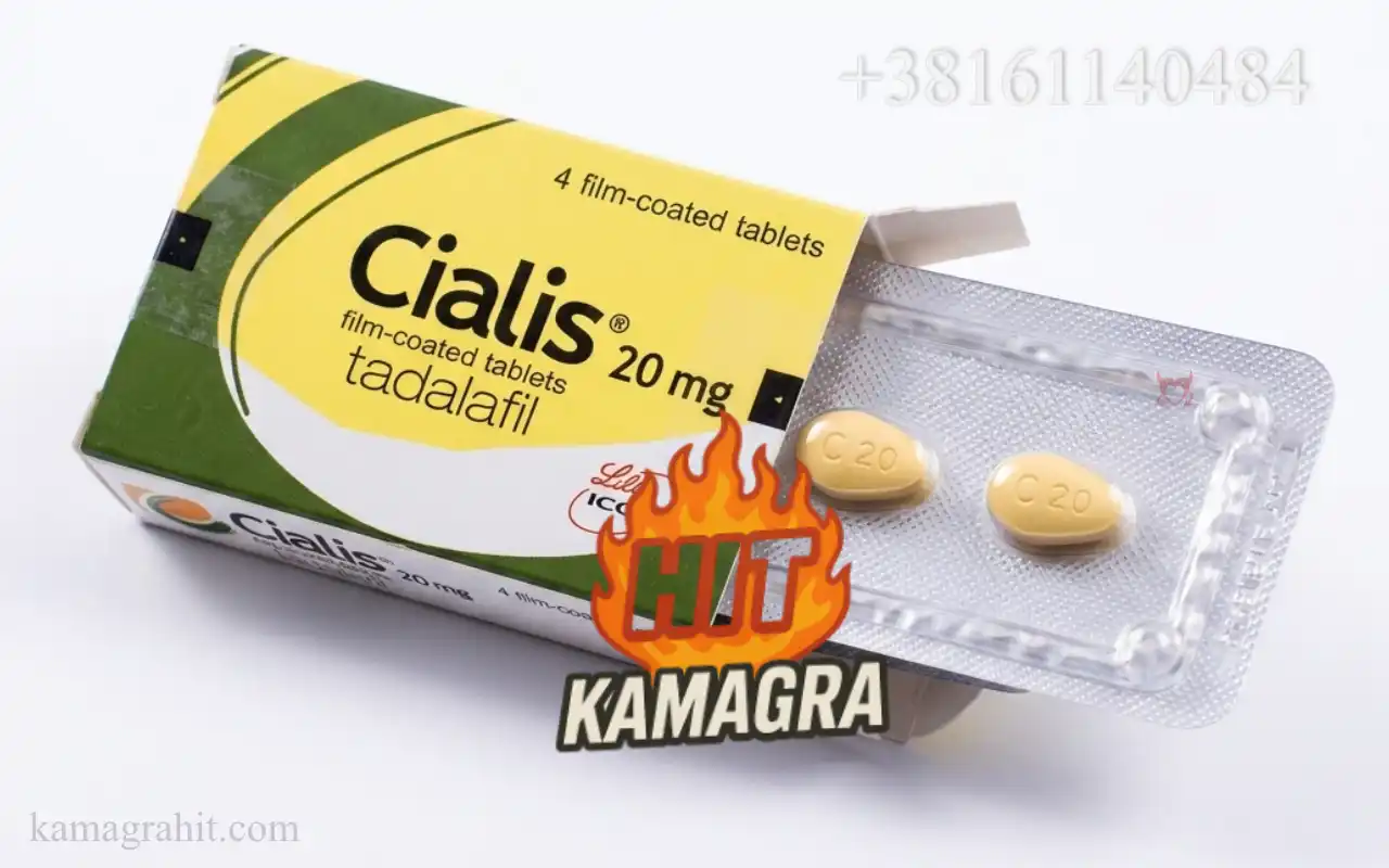 Blister sa 2 tablete Cialisa 20mg unutar originalne kutije