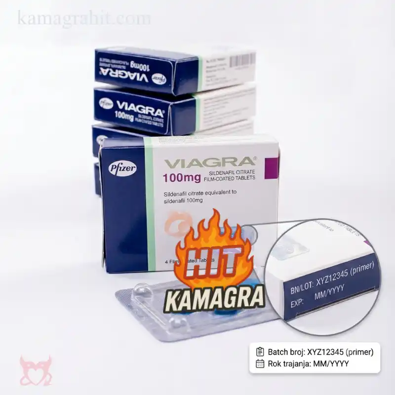 Viagra Pfizer batch broj i datum isteka na originalnoj kutiji