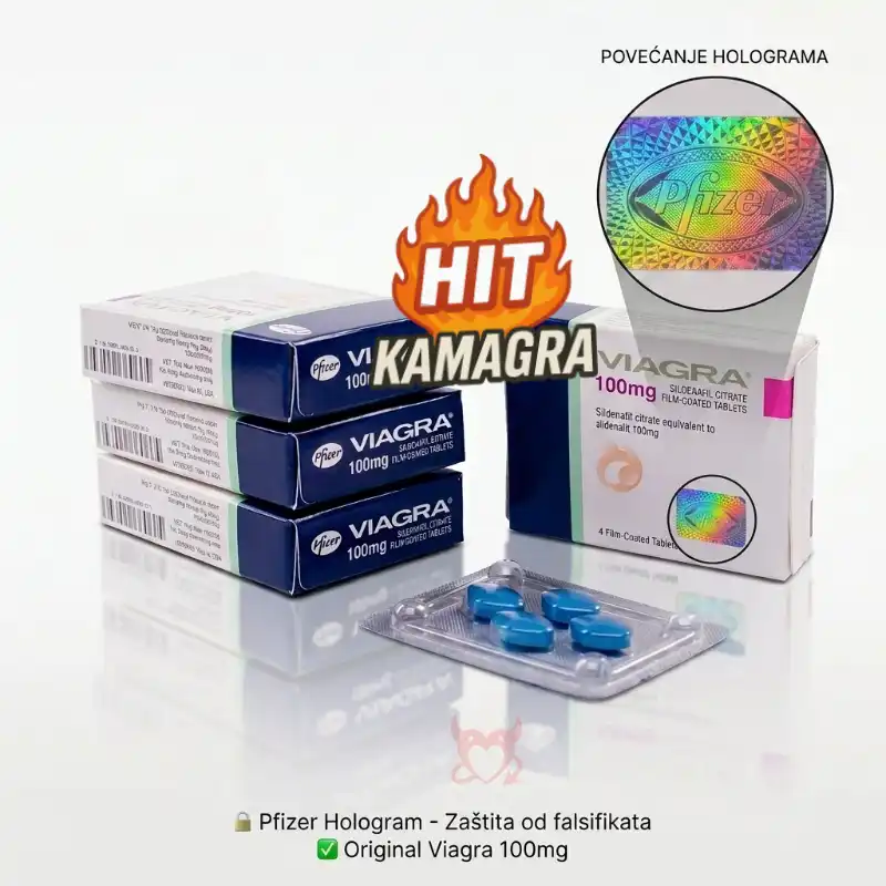 Viagra Pfizer hologram - zaštita od falsifikata na originalnoj kutiji
