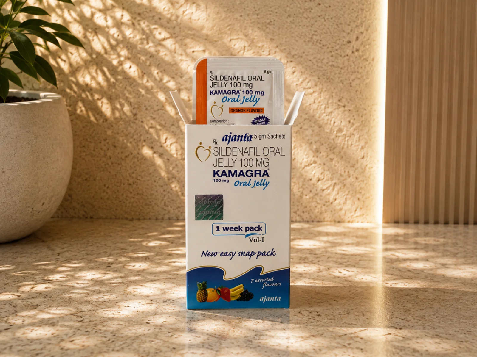 Kamagra Oralni Gel 100 mg – pakovanje Kamagra Oralni Gel 100 mg – pakovanje i kesice proizvoda
