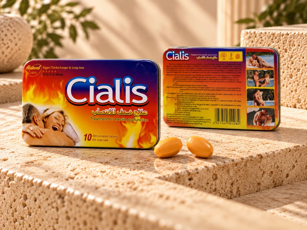 Biljni Cialis 3800 mg – prednja i zadnja strana pakovanja
