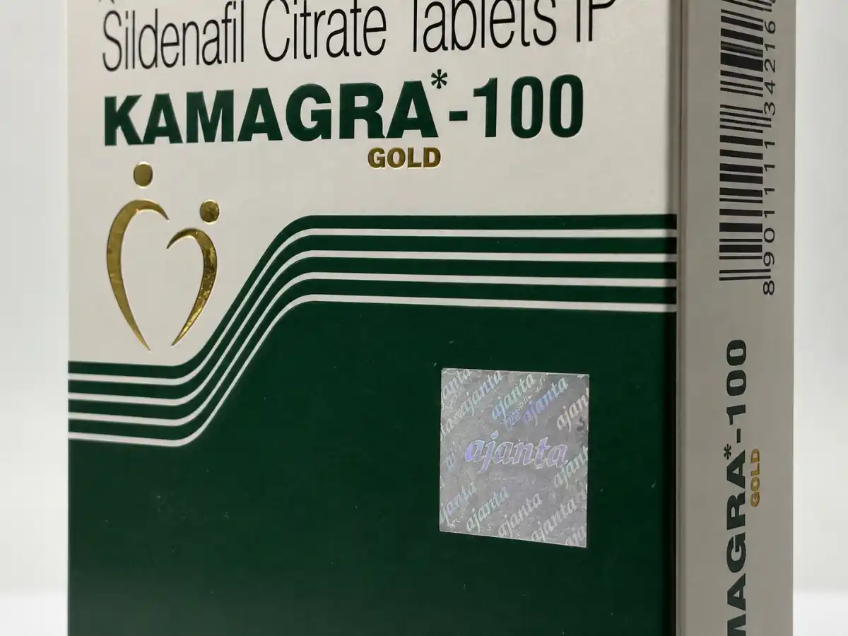Kamagra Gold 100 mg – hologram i zaštitni detalj pakovanja