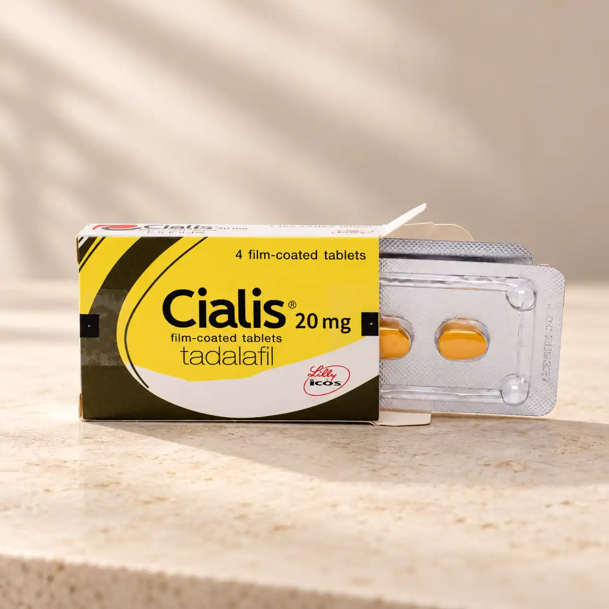 Cialis 20 mg – kutija i pakovanje sa 4 tablete